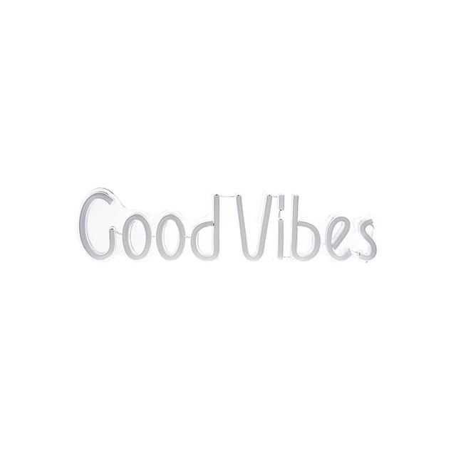Bearachild LED Neon Wall Sign Good Vibes USB Light Wall Decor Art Neon Sign Festival Light para Navidad Decoración del hogar Dormitorio Oficina Boda Fiesta Iluminación y accesorios Bearachild HA020045-00