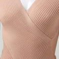 thumbnail image 5 of Womens Blouses Women Fashion V Neck Long Sleeve Solid Color Pullover Sweater Knitting Top Long Sleeve Shirts for Women, 5 of 6