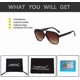 thumbnail image 5 of Retro Polarised Sunglasses for Women Men Oversized Vintage 70s Pilot Sunglasses Large Frame Classic Double Bridge Retro Glasses Anti UV400, 5 of 5