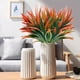 thumbnail image 4 of Matsuzay 6pcs/set paquete de hierbas artificiales-buen efecto de decoración para plantas artificiales de espacios al aire libre Decoración negro, 4 of 6