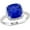 White, variant on Women's Created Sapphire Sterling Silver Ring