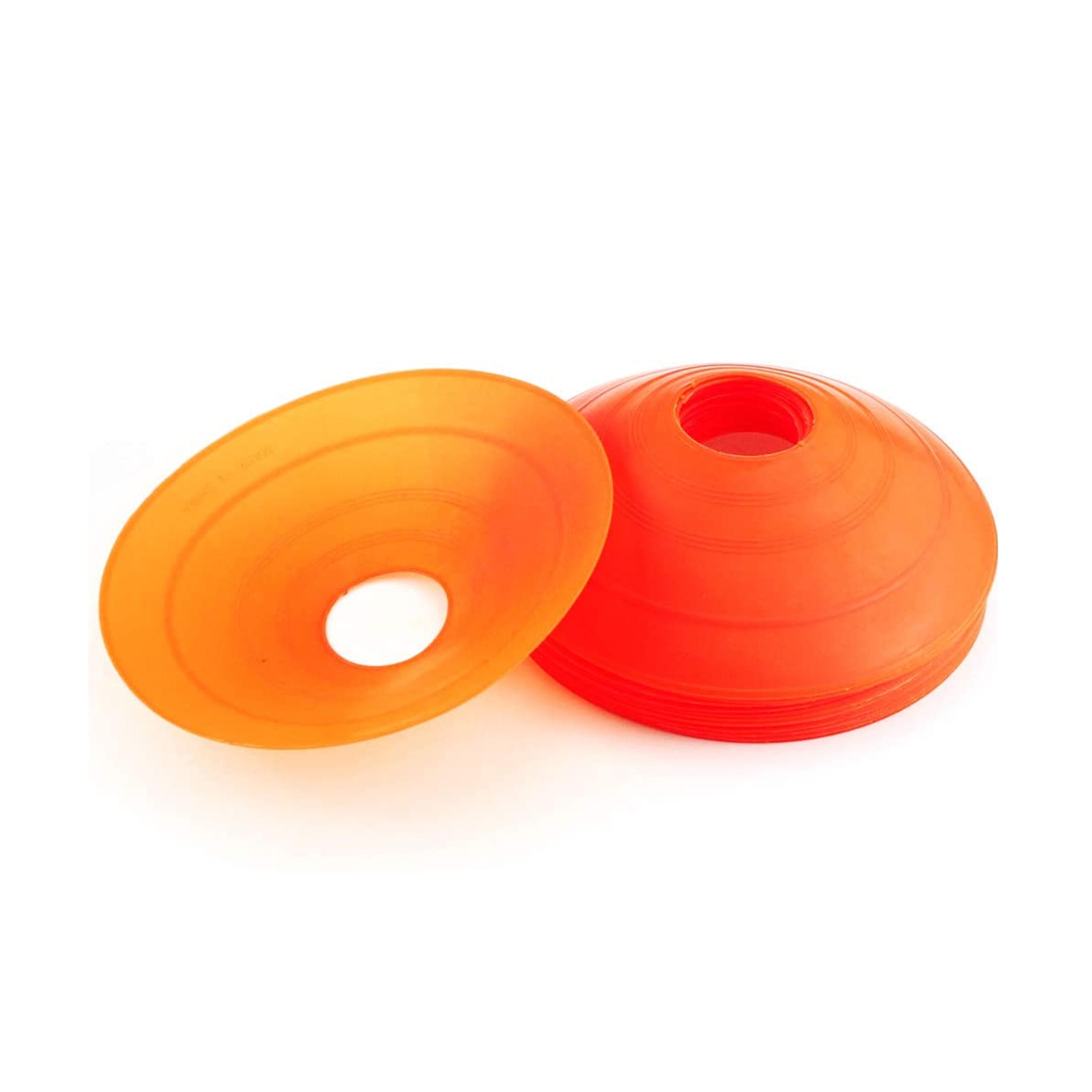 Athletic Works Orange Low-Profile Track and Field Training Cones, 50 Pack, Plastic