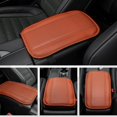 thumbnail image 2 of GHSDFBB Car Center Console Pad, Universal Waterproof Car Armrest Seat Box Cover, PU Leather Auto Armrest Cover Protector，Vehicle Interior Accessories fits SUV/Truck/Car (Brown), 2 of 5