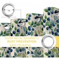 thumbnail image 4 of Fsddascl Berry Leaves Blackout Curtains for Bedroom/Living Room, Thermal Insulated Kitchen Curtains, Farmhouse Pastoral Watercolor Plants Grommet Darkening Window Treatment Drapes 52"x72"x2, 4 of 6