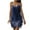 Dark Blue, variant on Elainilye Fashion Sequin Dress for Women Suspender Crewneck Sequin Feather Sleeveless Solid Mini Dress Party Dress,Beige