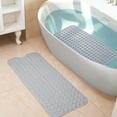 thumbnail image 4 of Bath Mat in the Bathtub Non-Slip Rubber Shower Mat for Tub Bathroom, Gray, 4 of 8
