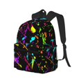 thumbnail image 2 of Mochila de neón con destellos que brilla en la oscuridad (11), mochilas para portátiles, bolsas de viaje, mochilas de negocios para mujeres y hombres., 2 of 5