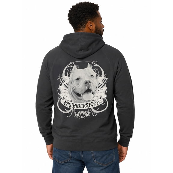 Misunderstood Pit Bull Men's Hoodie (Small)