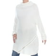 thumbnail image 3 of BAR III $80 Womens New 1322 Ivory Zipper Trim Long Sleeve Sweater L B+B, 3 of 4