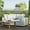 White, variant on Commix Overstuffed Outdoor Patio Loveseat-EEI-5576