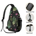 thumbnail image 3 of Sling Bag Cactus Hiking Daypack Crossbody Backpack Purse for Men Women, 3 of 6