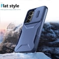 thumbnail image 4 of Rugged Case for Samsung Galaxy A35 5G with Slide Camera Cover & Drop Protection Blue, 4 of 5