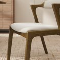 thumbnail image 6 of Roundhill Furniture Modern 7-Piece Dining Set, Walnut Finished Dining Table with 6 Brown Chairs, 6 of 20