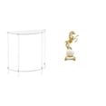 thumbnail image 1 of Mesita de noche de acrílico,Mesa auxiliar de acrílico transparente Mesa auxiliar transparente en capas,Mesa pequeña de acrílico,mesita de noche pequeña,compacta,Figura de, 1 of 8