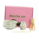 thumbnail image 2 of Juego de Matcha, cuenco de cerámica con para amantes del té, cuchara de bambú, utensilios de portátiles, juego de té japonés para un Verde gris, 2 of 9
