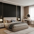 thumbnail image 5 of FRMALL Acoustic Wood Slat Wall Panels, 4-Pack, 94" x 8" Soundproof 3D Accent Wall Panels for Interior Decor, Black, 5 of 11