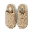 thumbnail image 4 of Dearfoams Cozy Comfort Women's Teddy Pile Open Toe Scuff Slippers, 4 of 7