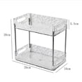 thumbnail image 7 of Tongina Bathroom Storage Rack Cosmetic Storage Tray Decor Decorative Tray Bathroom Vanity Tray Jewelry Tray for Dorm Shampoo Perfumes 2 Layer, 7 of 7