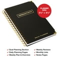 thumbnail image 2 of Global Printed Products Productivity Planner with Bookmark and Notepad - Spiral Notebook for Daily Planning - 5.5" x 8.5" (Black) - GPP-0091-A, 2 of 8