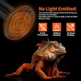 thumbnail image 3 of HIBIBUD 2 Pack 150W Ceramic Heat Emitter,No Light Emitting Heat Lamp Reptile Heat Bulbs,Ceramic Heat Lamp for Reptiles,Amphibian,Chicken,Dog,Cat, 3 of 7