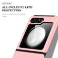 thumbnail image 6 of Nalacover Case for Samsung Galaxy Z Flip5 Magnetic Ring Holder Kickstand Cover, Heavy Duty Rugged PC + TPU Shockproof Lens Protection Phone Case for Samsung Galaxy Z Flip5, Rosegold, 6 of 7