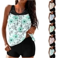 thumbnail image 5 of Blouson Tankini Swimsuits for Women 2 Piece Bathing Suits with Boyshorts Floral Modest Summer Beach Swimwear (XL, Navy 01), 5 of 5