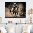 thumbnail image 2 of Designart "The Wild West Show of the Old West" Western Metal Wall Art, 2 of 5
