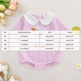 thumbnail image 4 of Baby Girl Fall Winter Bubble Romper Infant Long Sleeve Bodysuit for 6-12 Months 12-24 Months Baby Pink,6-12 Months, 4 of 9