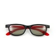 thumbnail image 2 of Graflsoa Stylish Red & Black Polarized 3D Glasses for Cinema - G66 Model, Lightweight ABS Frame, Enhanced 3D Experience, 2 of 6