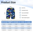 thumbnail image 4 of Cauagu Cartoon Shark Print Swim Trunks for Men,Youth Boys Swim Shorts Compression Liner Beach Shorts Boys' Swimming Shorts 7-20 Years Bathing Suit-Large, 4 of 7