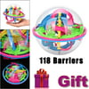 VoberryÂ® 118 Barriers 3D Labyrinth Magic Ball Balance Magic Maze Perplexus Puzzle New Magic Lovely Funny Intelligent Educational Kids Children Boys Girls Baby Games Toys Gifts Presents Novelty