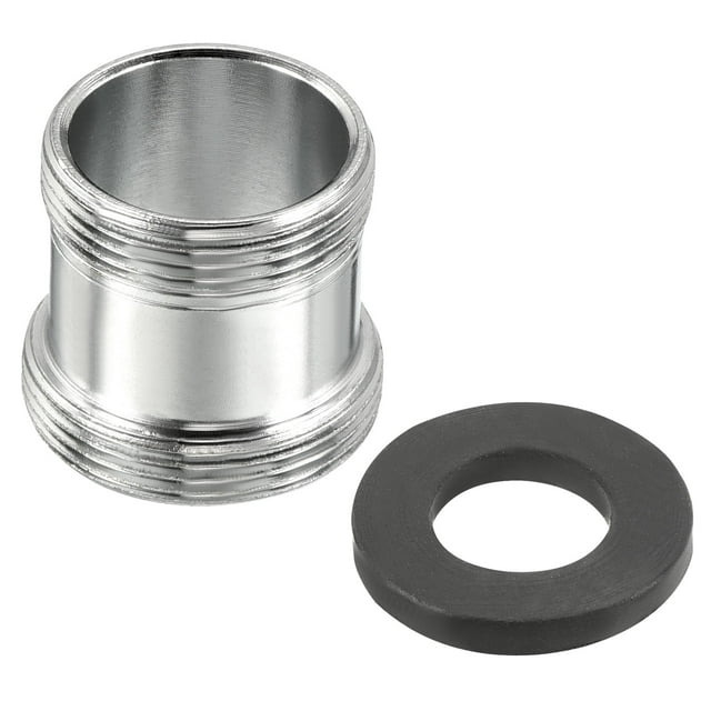 Adaptador de grifo de rosca macho Uxcell, accesorio de aireador cromado para filtro de agua de manguera de jardín