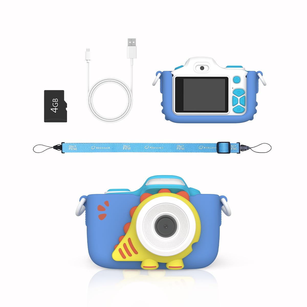 Appareil Photo Instantané Enfant - HD 48MP, 1080p, Impression Thermique Sans Encre, écran 2,4", Carte 32 Go - Dès 3 Ans (bleu)
