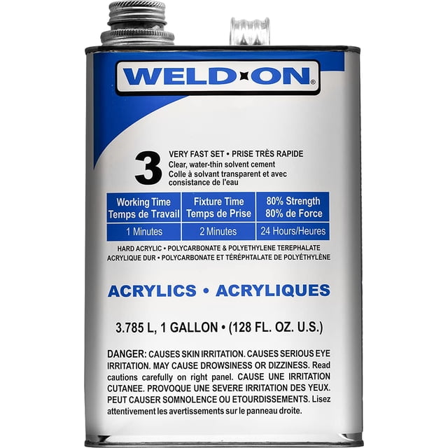 Scigrip weld on 3 plastic welder glue gallon with applicator bottle