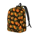 thumbnail image 2 of Yiaed Orange Pumpkin Print Backpack, Premium Laptop Backpack, Travel Backpack for Women, Lightweight Backpacks, Comfortable Back Pack-Small, 2 of 5