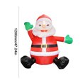 thumbnail image 4 of Juguete de Papá Noel de dibujos animados Adornos inflables lindos y gigantes, regalos de Navidad y Año Nuevo (Papá Noel, 1,2 m EE. UU.), 4 of 7