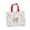 White, variant on Non-Woven Christmas Gift Bags Reusable Tote Bags with Handle for Xmas Holiday Party Gifts Large Capacity Storage Bag (Black)