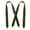 Olive Green, variant on MOJOGO Suspenders for Men X-Back Wide Adjustable Elastic Suspender with Strong Clips for Work or Casual Wear Green