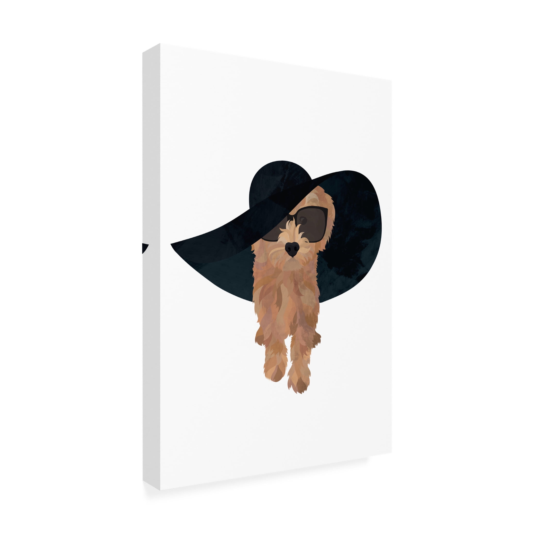 Trademark Fine Art Sarah Manovski  Cockapoo Sun Hat Canvas Wall Art