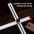 thumbnail image 3 of T Square Ruler 48in, Labor Saving Metal T Square Ruler Aluminum Alloy Easy To Read Clear Scales Wear   For Crafting, 3 of 8