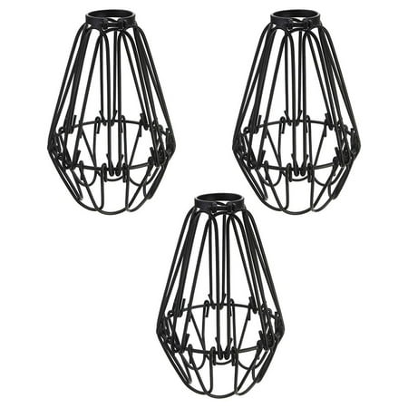 

3 Pcs Iron Bulb Guard Lamp Cage Ceiling Fan and Light Bulb Covers Industrial Vintage Style Hanging Pendant Light Fixture Lamp Guard