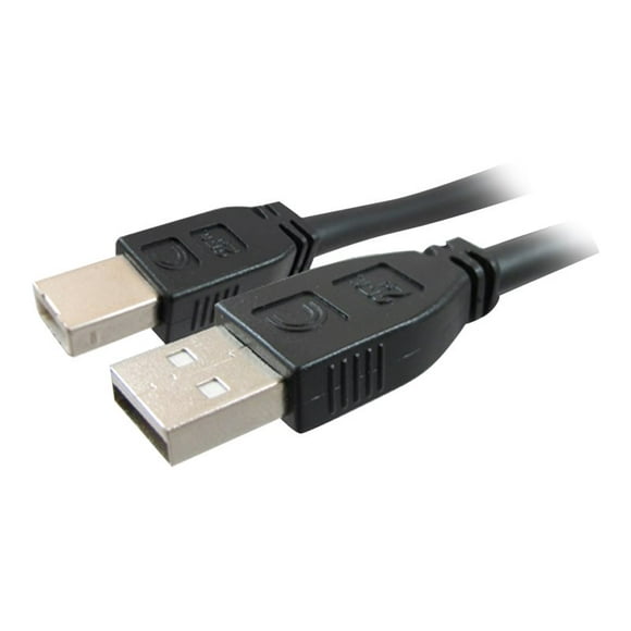 Comprehensive Pro AV/IT - Câble d'Extension USB - USB Type B (M) to USB (M) - USB 2.0 - 25 ft - Actif - Noir Mat
