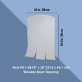 thumbnail image 4 of TRIXIE natura 15 x 18.1" Vinyl Door Flaps for Wooden Outdoor Dog Houses, Clear Plastic, 4 of 6