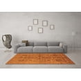 thumbnail image 3 of Ahgly Company Indoor Round Oriental Orange Industrial Area Rugs, 3' Round, 3 of 4