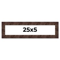 25x5 IN Frame Brown Burl Real Wood Picture Frame Width 1.625 Inches | Interior Frame Depth 0.5