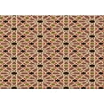 thumbnail image 1 of Ahgly Company Indoor Rectangle Patterned Saffron Red Area Rugs, 2' x 5', 1 of 1