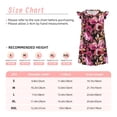 thumbnail image 3 of Fotbe Rose Flowers Vestido de Dormir para Niñas de 3 a 10 Años, Mangas Cortas, Estilo Princesa, Pijama Camisón con Mangas Voladas-X-Large, 3 of 6