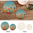 thumbnail image 4 of Coolnut Colorful Flower Trivets Pot Holders Set of 2 Potholders for Kitchens Pure Cotton Thread Weave Trivets,Hot Pads for Kitchens,Coasters,Placemats,Spoon Rest for Cooking Home Decor, 4 of 7