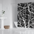 thumbnail image 2 of Abstract Black White Tree Trunk Autumn Fall Forest Branch Shower Curtains, All Seasons Shower Curtains for Bathroom Country Bathroom Shower Curtain Sets Waterproof Fabric Decor 72×72in with 12 Hooks, 2 of 4