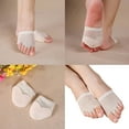 thumbnail image 2 of Half Soles Dance Shoes 5 Hole Bare Foot Undies Thongs Belly Contemporary Dance Shoes Half Soles Dances Paws Pad Gifts, 2 of 8